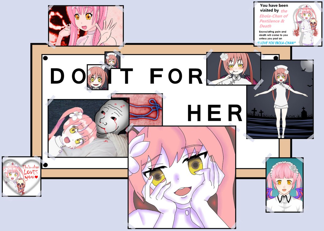 Ebola-chan collage